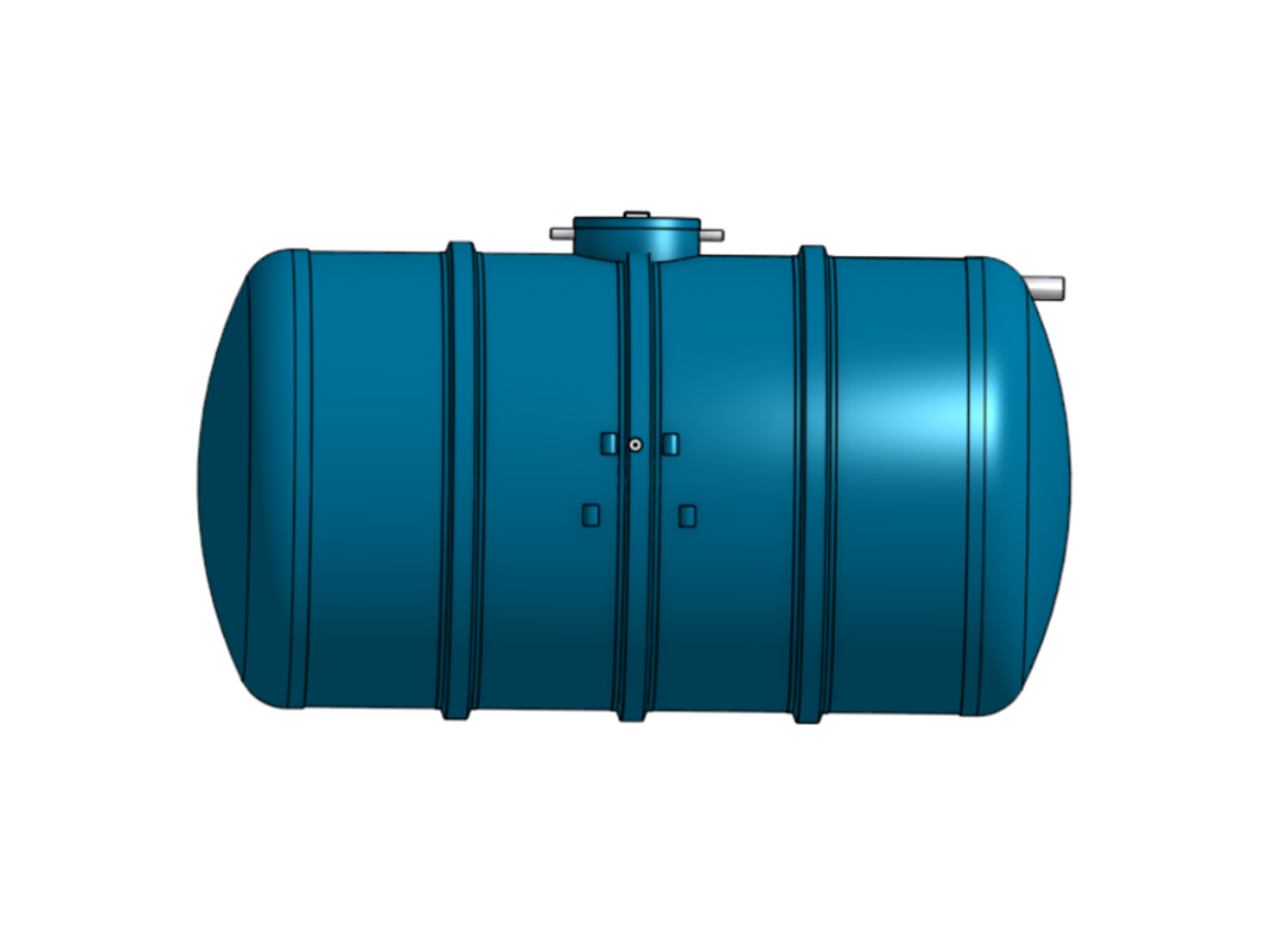 Underwater storage tank 3D CAD Design 
